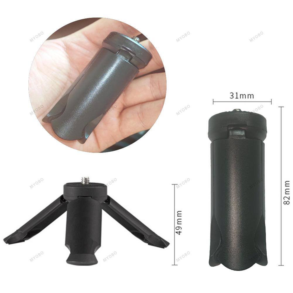 1/4 Mini Tripod, Desktop Stand Compact Tripod Selfie Stick For Mobile Phone Camera Gimbal Handle Stabilizer And Action Cameras