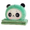 Cartoon Throw Pillow Quilt Dual-Purpose Pillow Folding Air Conditioner Blanket Car Cushion Pillow Three-In-One Office Nap Pillow