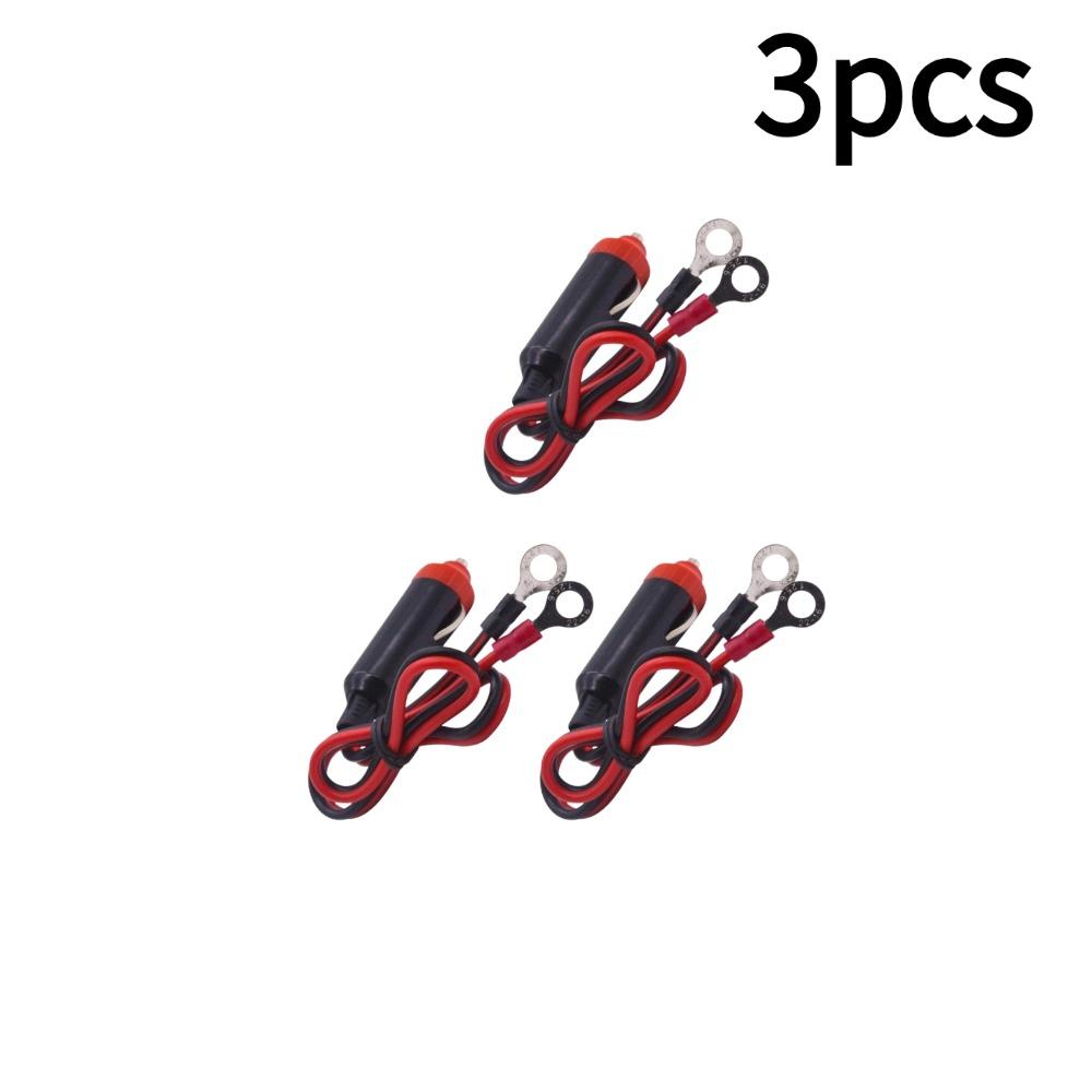 1/2/3/4/5/6/8/10PCS 12V Car Power Supply Inverter Wire Convenient Male Plug Car Cigarette Lighter Plug Cable Socket 50cm Long