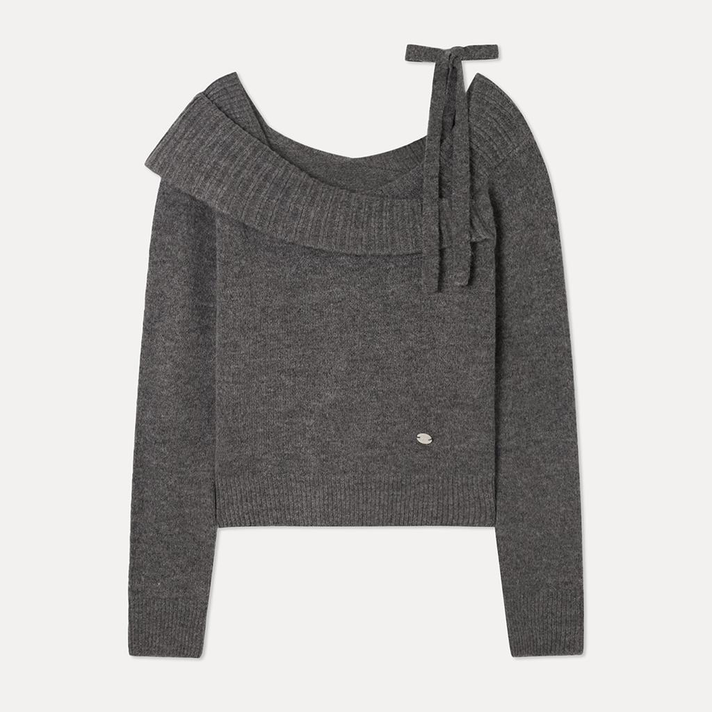 MIXXO Oversized Off-Shoulder Layered Pullover_Miwkag116T