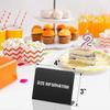 20pcs 4 X 3 Inches Mini Chalkboard Table Tent Sign Chalkboard Buffet Tags Food Label For Party Tabletop Chalkboard Signs,zxl