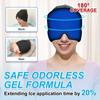 Gel Headache Ice Cap, Migraine Relief Cap - Stretchable Head Cover 