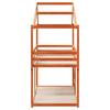 Bunk Bed with Canopy Wax Brown 90 x 190 cm Solid Pine Wood