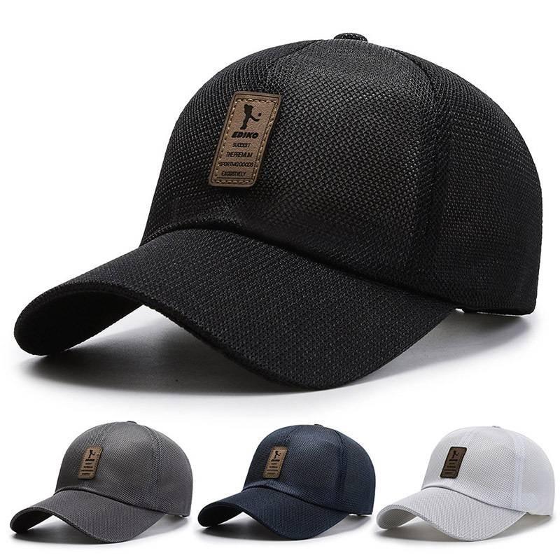 Baseball Mesh Cap Hats Adjustable Summer Sun Protection Breathable Outdoor
