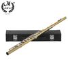 M MBAT 16-Hole Flute In C With White Brass Body And Golden Silver Keys With Accessories Professional Concert Woodwind Instrument