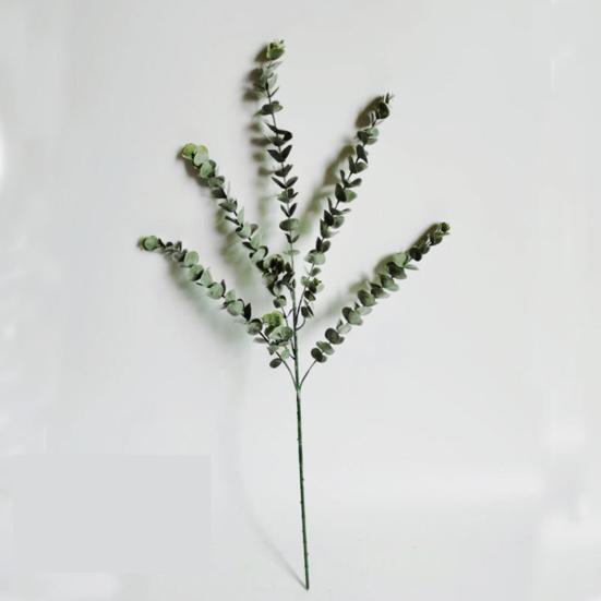 5Pcs/Set Green Artificial Eucalyptus Leaf Plant Vine Garden Balcony Home Decor