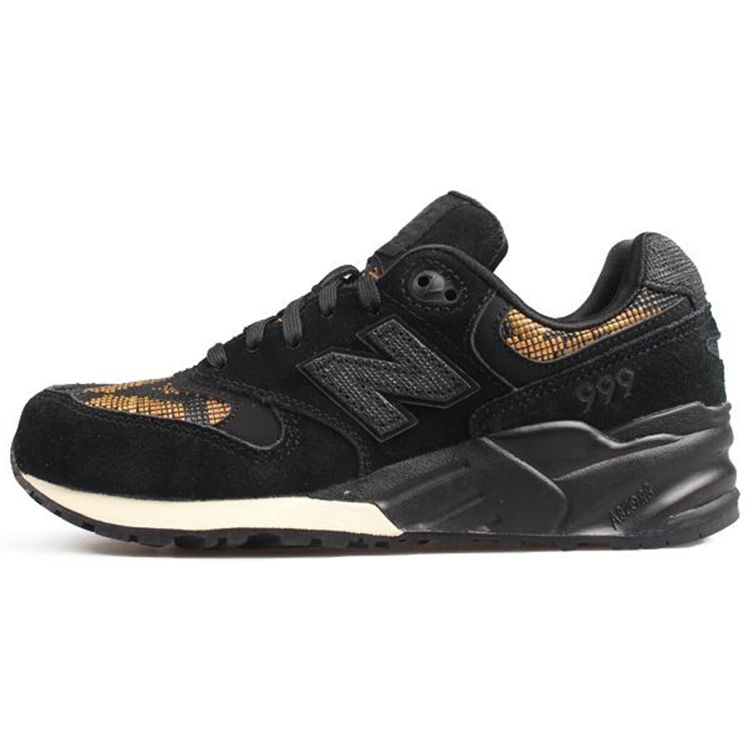 

New Balance Nb 999 Удобная амортизация Быстросохнущие Низкие кроссовки Женские кроссовки Черный Желтый WL999PW 36