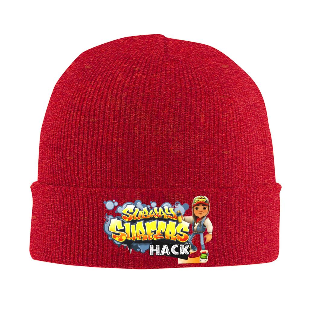 Subway Surfers City Name Game Knit Hat Beanie Autumn Winter Hats Warm Unisex Hiphop Caps for Unisex Women Gift