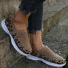 Large size single shoes women's new fly-woven sports single shoes European and American mesh breathable one-pedal lazy women's shoes