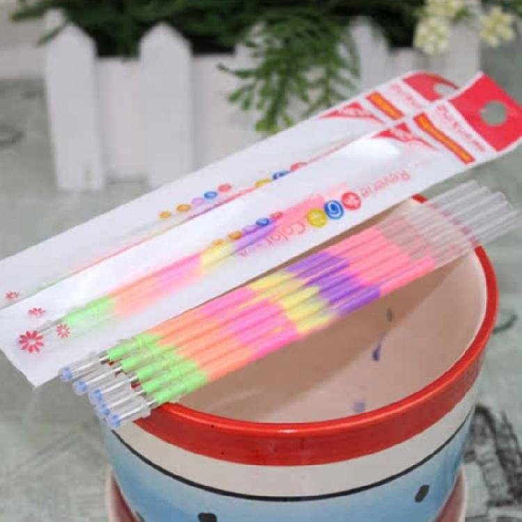 Rainbow Colors Pen Refills Ink Refills 0.8mm Tip