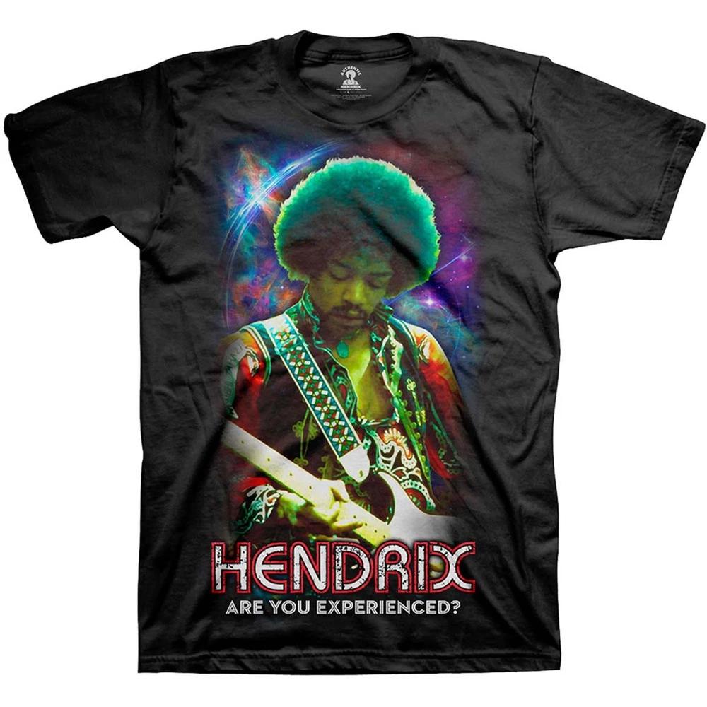 Jimi Hendrix Are You Experienced Guitar Pose 1 Unisex Tshirt L