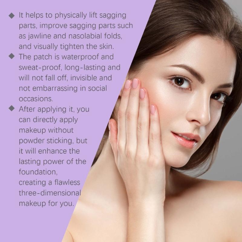 120 Pcs Face Lift Tape Breathable Invisible Face Patches Instantly Facelift Tapes for Sagging Skin Eyes Double Chin