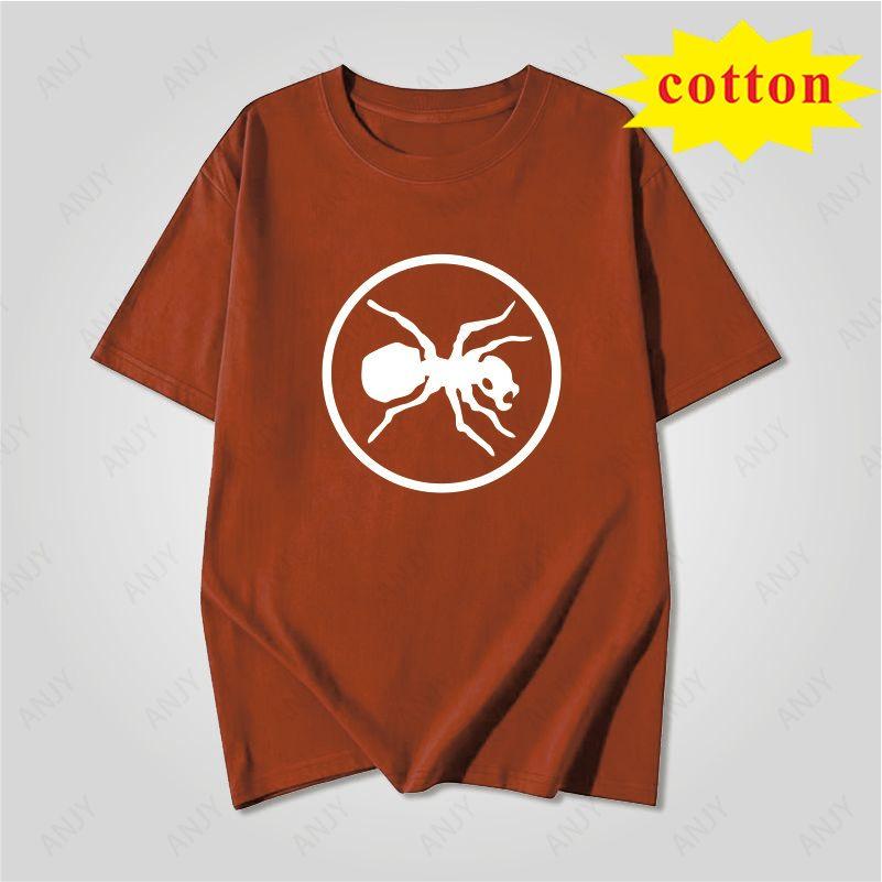 Retro Punk Band Short Sleeved Girl The Prodigy Circle Ant Black And White Printed Loose Round Neck Short Sleeved Tshirt