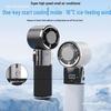 Portable High-Speed Handheld Fan with Long Battery & Retractable Charging Cable - 2025 Model