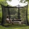 Net Outdoor Shelter Mesh Canopy Tent Shielded with Clips for Family,