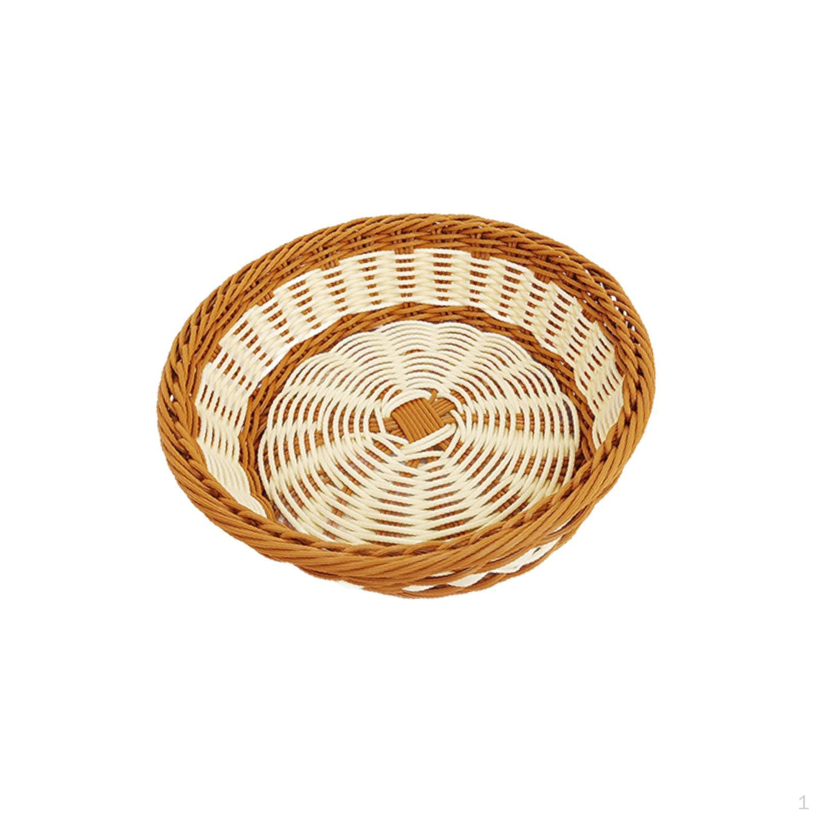 

Элегантная плетеная корзина для сервировки дома и на улице 30cm_white bottom