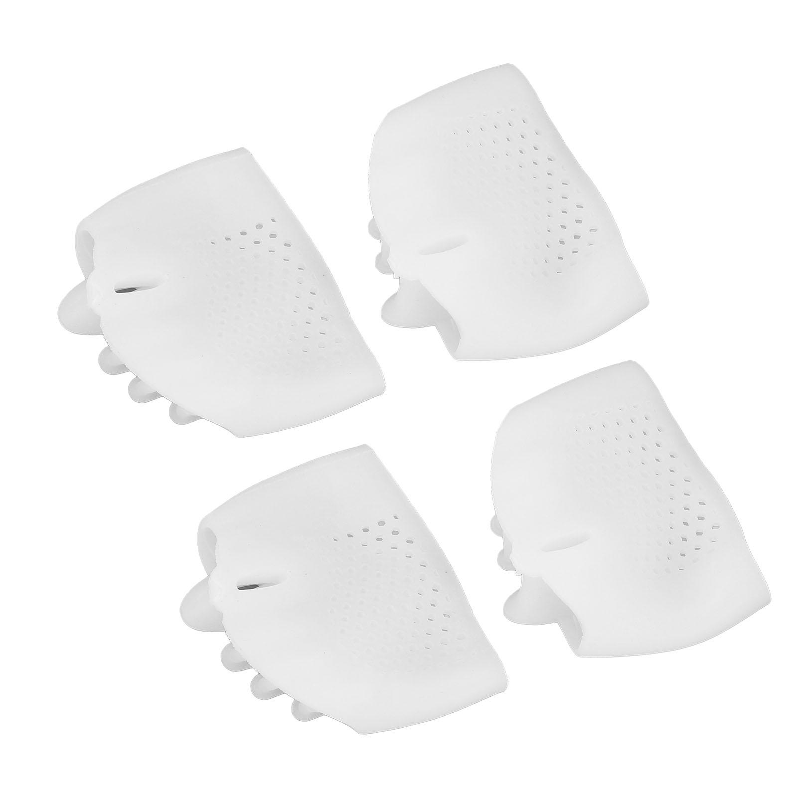 

2 пары силиконовых разделителей для пальцев ног, износостойкие, регулируемые, многоразовые, для ежедневных упражнений