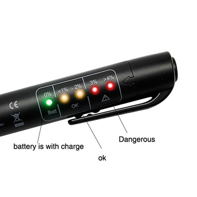 Brake Fluid Moisture Pen with 5 LED Indicators Auto Brake Testing Tool