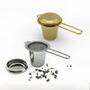 Reusable Mesh Tea Infuser Stainless Steel Strainer Loose Leaf Teapot Spice Filter with Lid Cups Kitchen Accessories