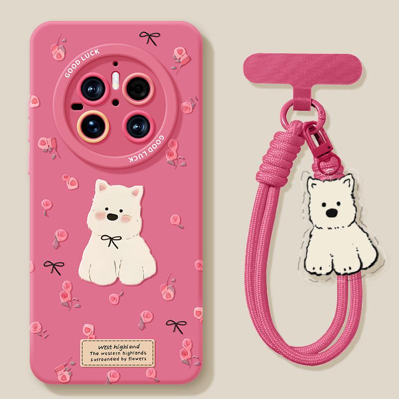 Mobile phone case for girls with high value, suitable for Huawei mate80 rose puppy 70pro silicone 60/50 cute 40 sets