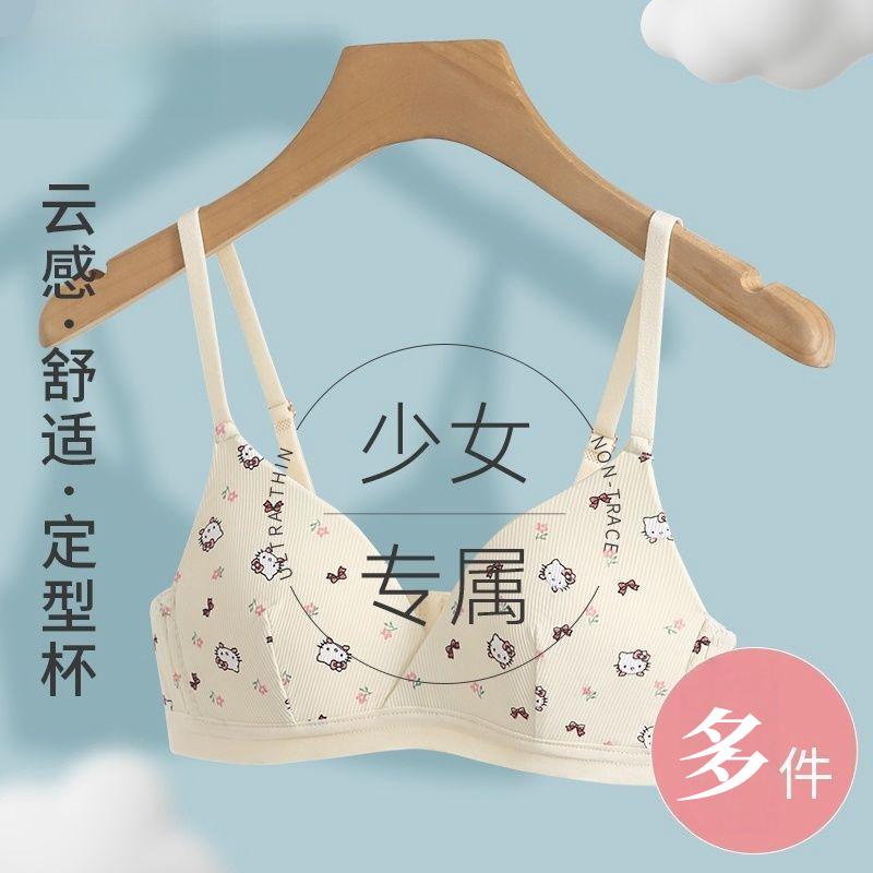 Girls' Underwear High School Students' Development Period Anti-expansion and Sagging Correction Two or Three Stages Styling Bra Fixing Cup
