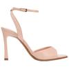 Zara Pu Fashion Open-Back High Heels One-Strap Sandals 9Cm Women Sandals Rose-Red 2312610050