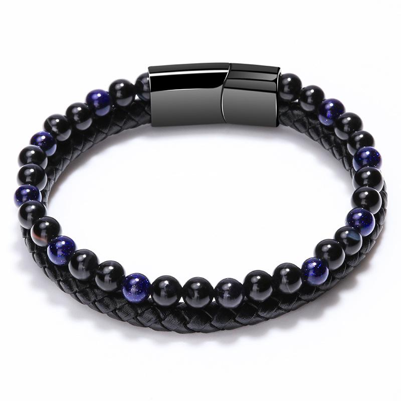 Simple Bracelet Men's Woven Bead Bracelet Jewelry