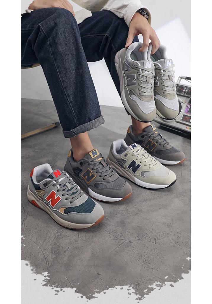 New Balance NB580 Men's Retro Casual Running Shoes - Cool, Versatile, Trendy Fashion Sneakers