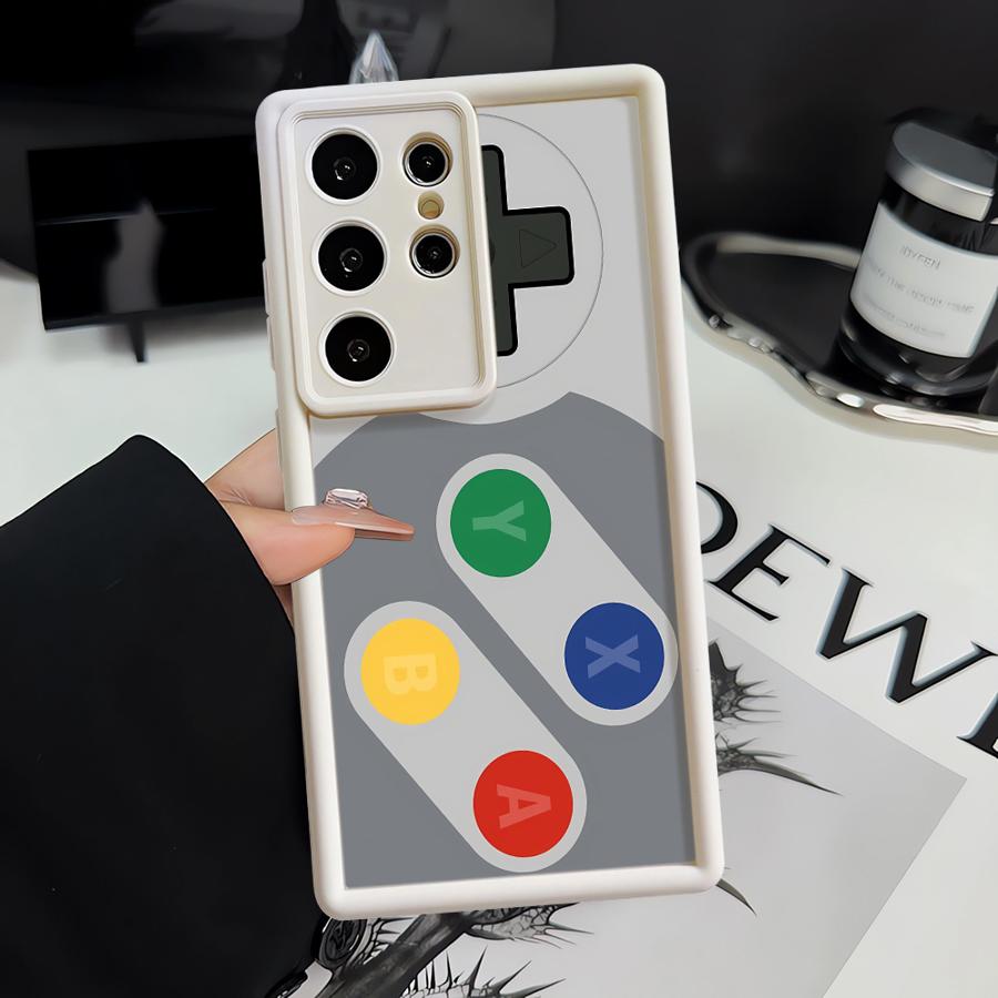 Retro Game Console Pattern Case for Samsung Galaxy S26 Ultra S25 S24 Plus S21 S24Ultra S23 FE S25 Edge S20FE S22 Phone Cover