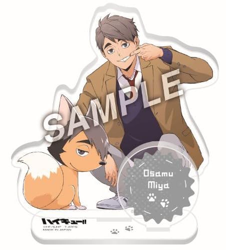 

Haikyuu Acrylic Stand Miya Osamu Inarizaki Playing Mascot Official Merchandise