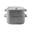 2 Pieces Silicone Microwave Steamer Bowls with Handle Oven Safe Food Storage Containers for Quick and Healthy Cooking