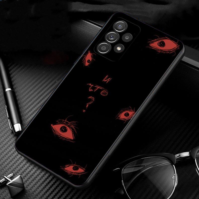 Gruseliges Gesicht Augen Smiley für Samsung Galaxy A13 A22 A12 A32 A71 A11 A21S A33 A52 A72 A51 A50 A70 A31 M31 A10 A20 A30 A80 Hülle