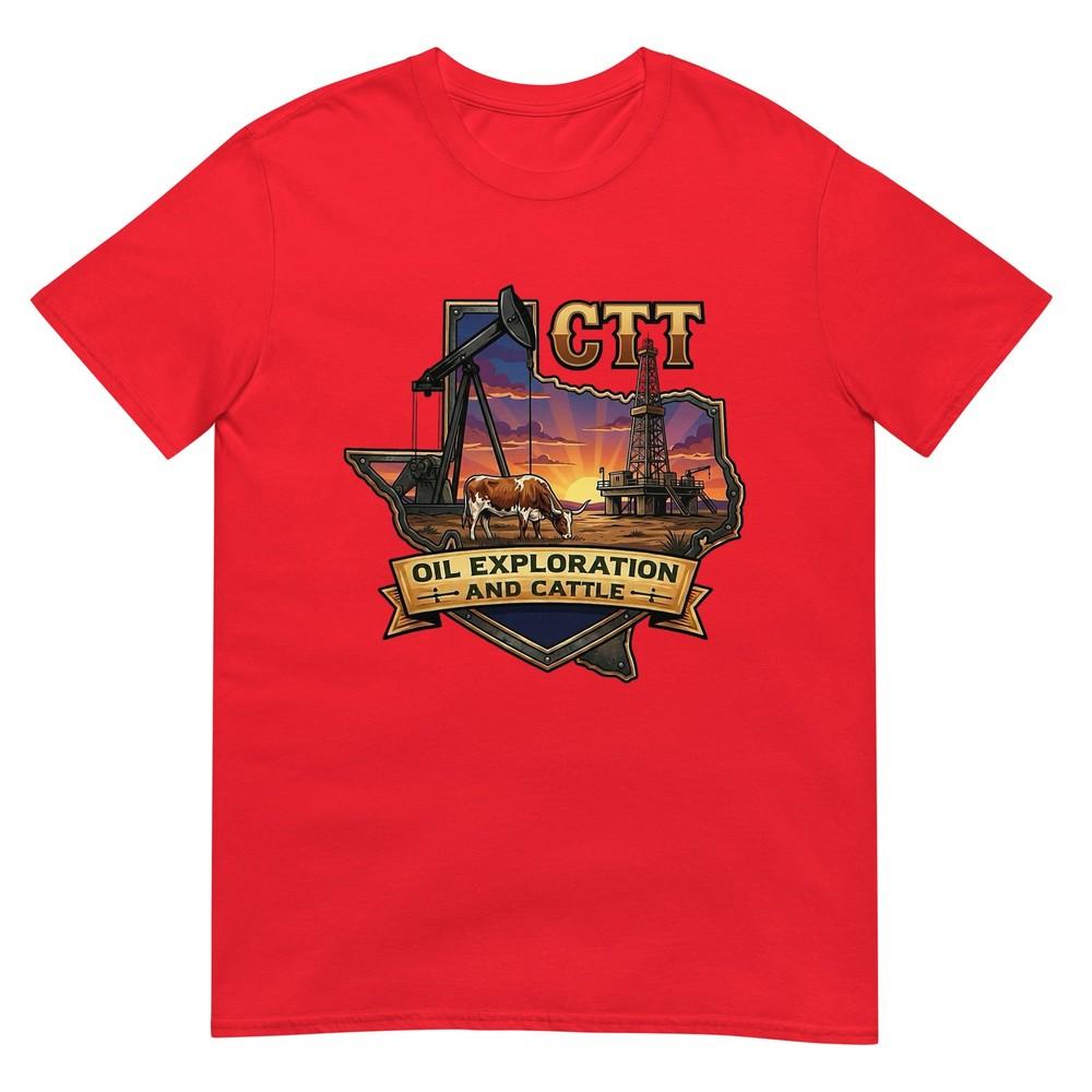 Ctt Oil Exploration Cattle Company Texas TShirt S