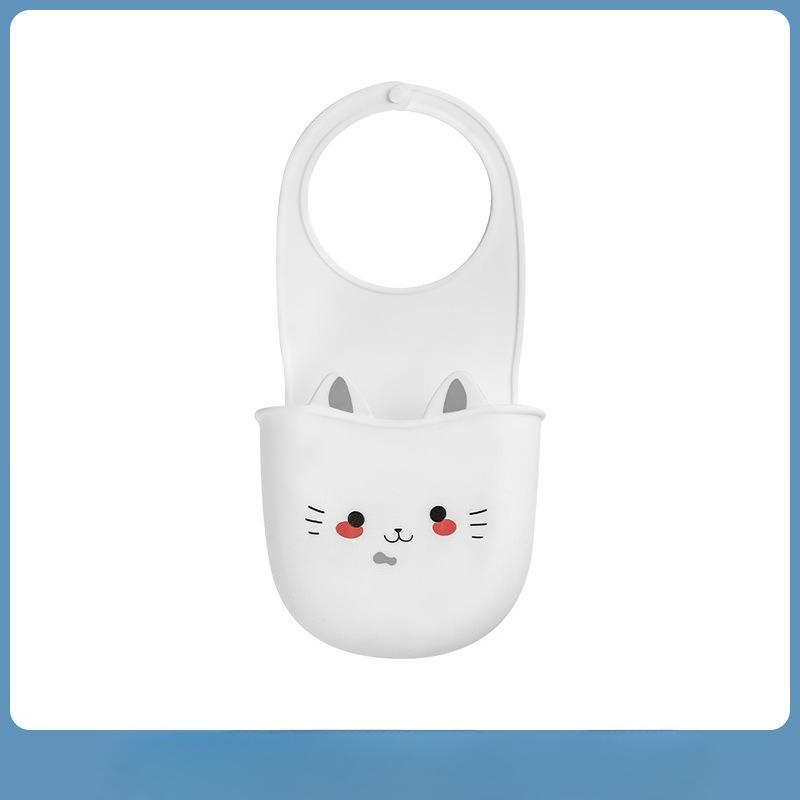 

1 шт. Милый котик Силиконовый держатель для крана Подставка для хранения губки с дренажными отверстиями для экономии места в ванной и на кухне Подставка для слива воды