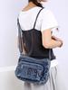 Women's Versatile Crossbody Bag: Multi-pocket Casual Denim for Commuting