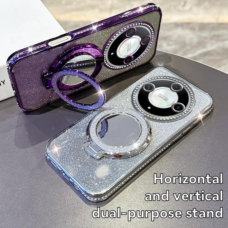 For Honor Magic 5 Lite 6 Lite Luxury Fashion Plating Shockproof Cases Magic 6 Lite Glitter Protective Soft Cover Accessories