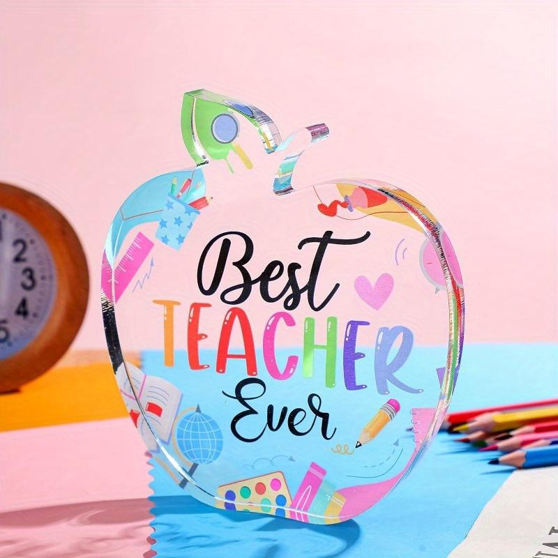 Apple Paperweight Keepsake: Teacher Appreciation/Birthday Gift (Women). Thank You, Grad Party Gift for Office/Classroom.