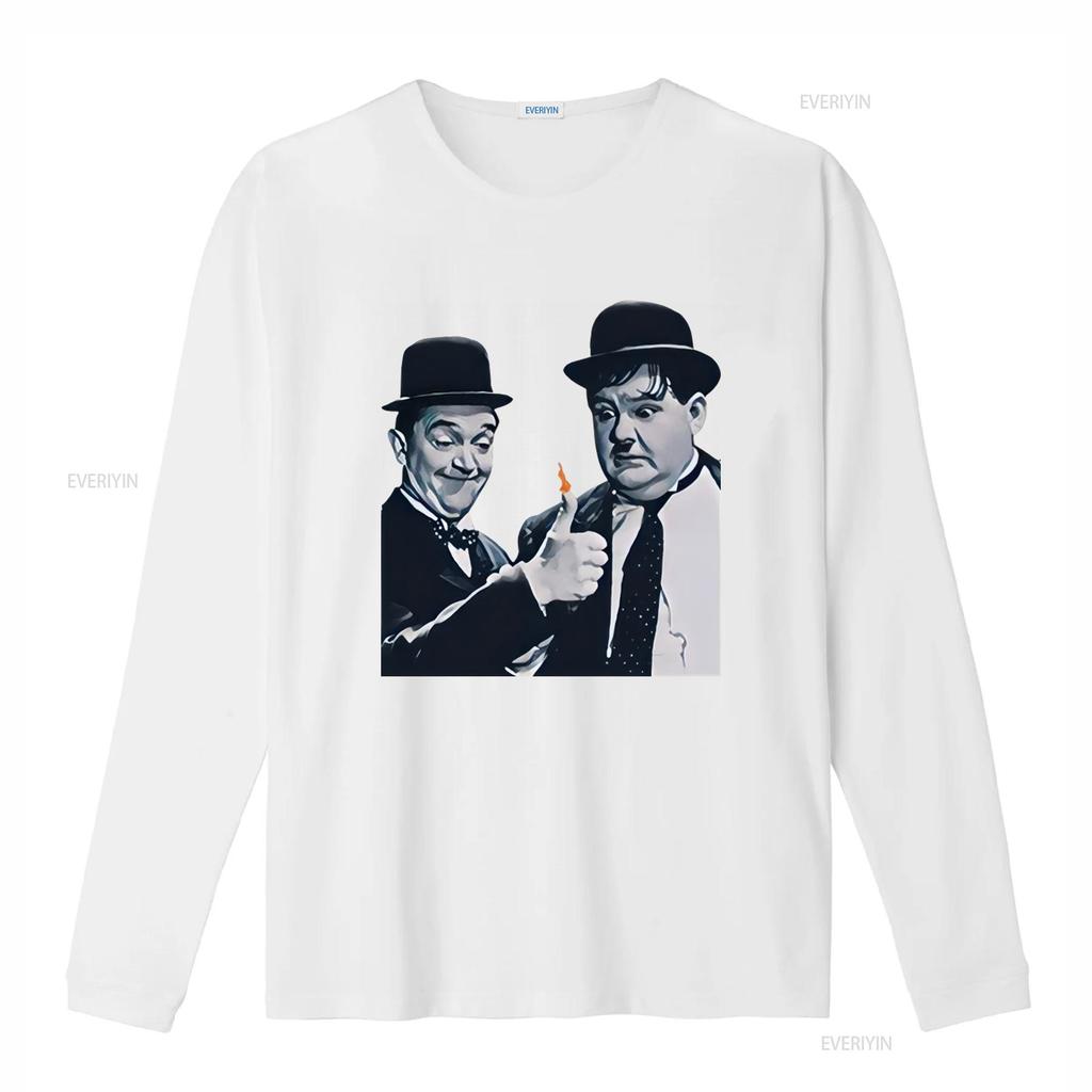 Oliver Hardy Stan Laurel Vintage Film inspired Design T shirt Retro Style for Classic Movie Fans vintage Washed Soft