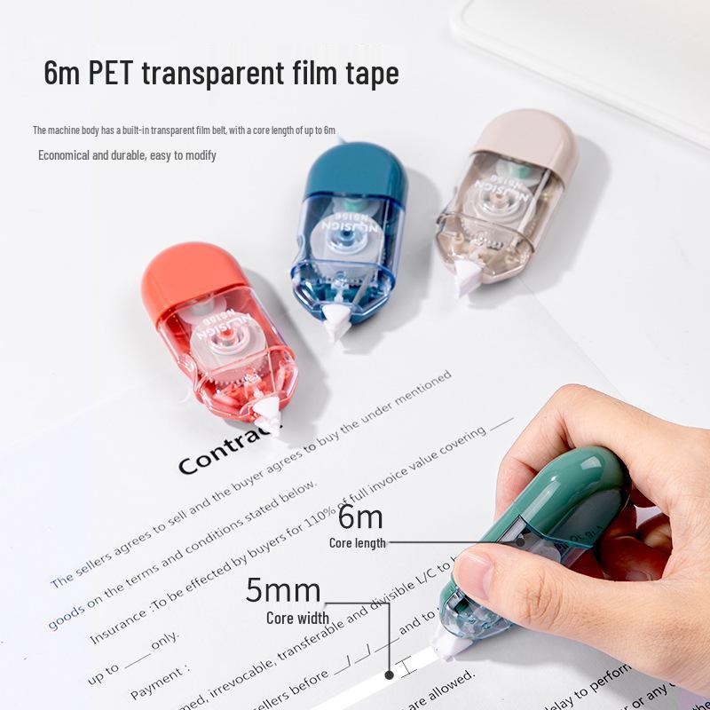 Deli High Capacity Correction Tape for Students - Portable and Easy-to-Use Stationery