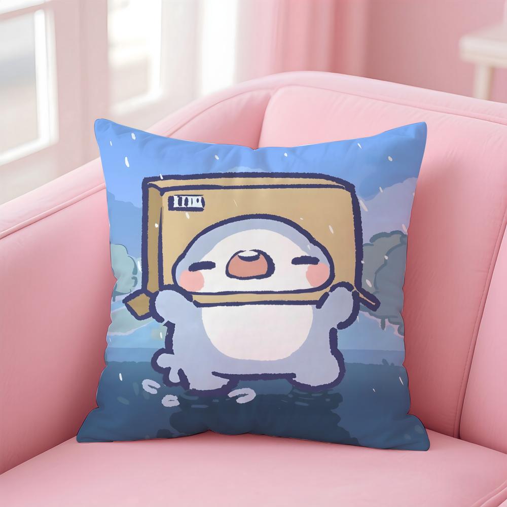 F-Fat S-Shark Cushion Cover Home & Car Multi-Scene Pillow Cover - Reversible, Soft & Durable for Daily Use