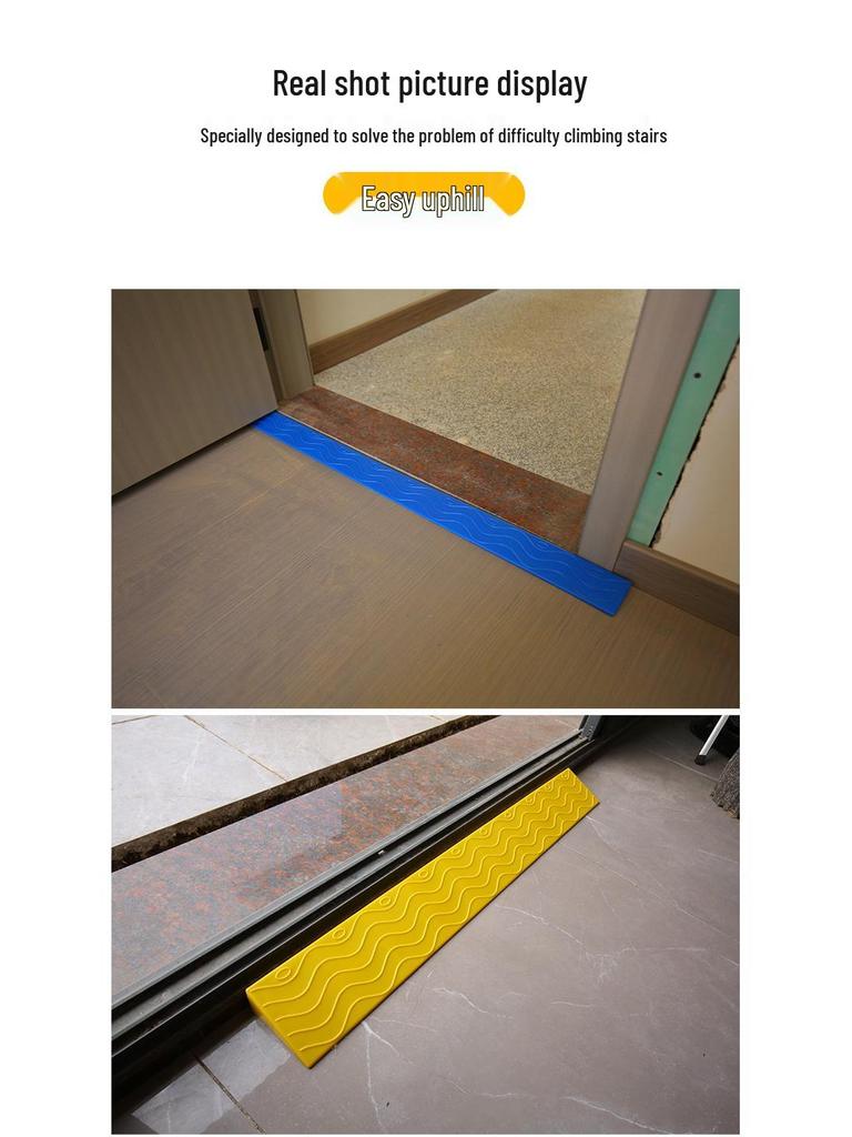 Triangular Indoor Robot Vacuum Climbing Pad - Plastic Small Step Ramp for Household Thresholds