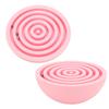 Balancing Maze Toy Bright Colors Semicircle Light Weight Maze Ball Toy Brain Games for Kids Early Education Pink
