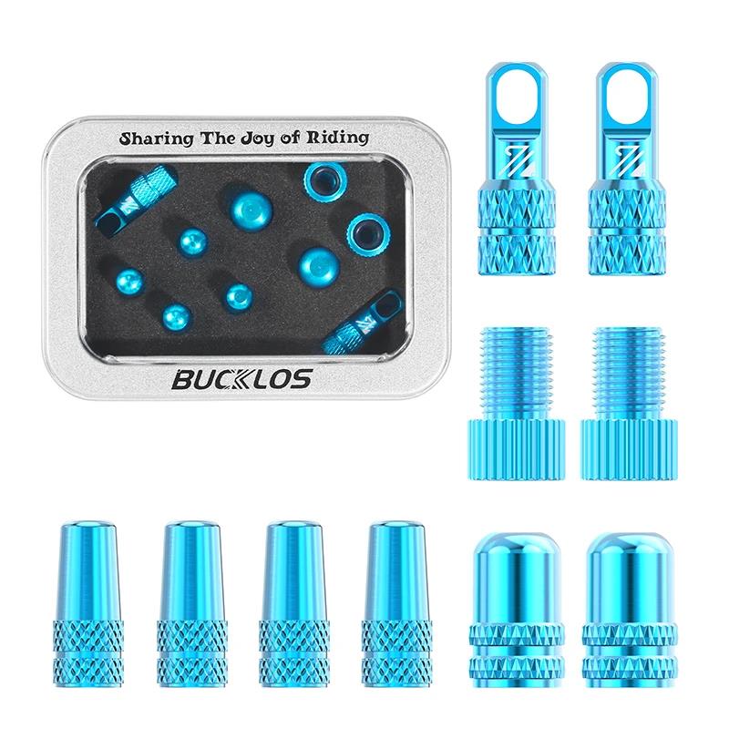 BUCKLOS Bicycle Tubeless Valve 40/44/55/60/80/100MM Bike Valve Cap Bicycle Valves Adapter F/V To A/V Road Bike Presta Valves2