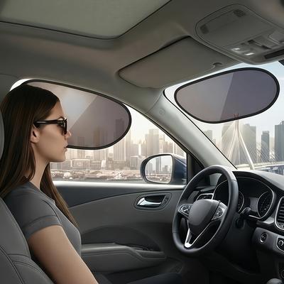 Car Window Sunshades, Blocking Sunlight Without Obstructing Driving View, Sun Protection And UV Shield