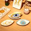 Oval Decorative Plate Eye Shape Dessert Plate Unique Jewelry Tray  Gift
