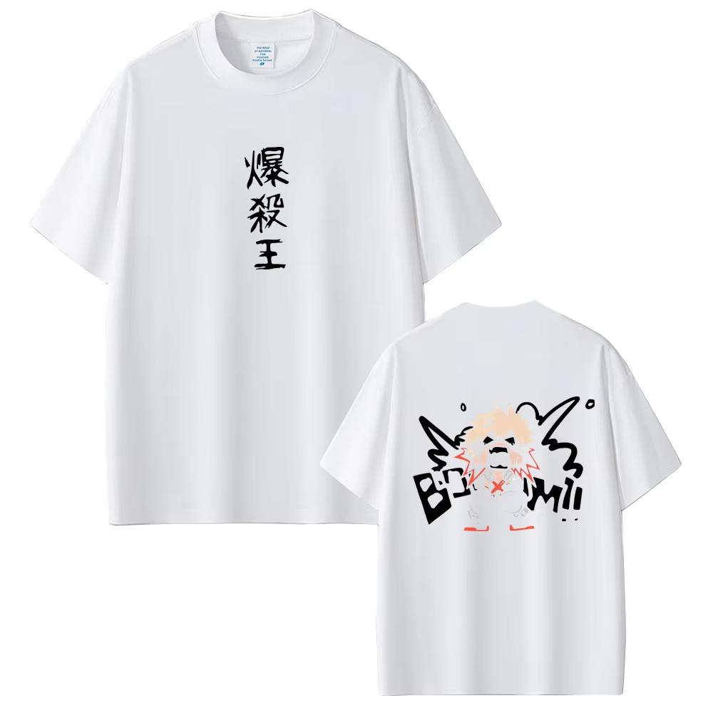 Anime My Hero Academia Bakugou Katsuki Graphic T Shirts Unisex Women Casual Soft Pure Cotton Tshirt Male Unisexga Funny Tshirt