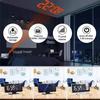 Digital Snooze Dual Alarm Clock With Projection Fm Radio 73 Mirror Led Display