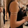 Gold Color Upper Opening Bracelet Vintage Style Geometric Bangles New Circular Bangles  Party
