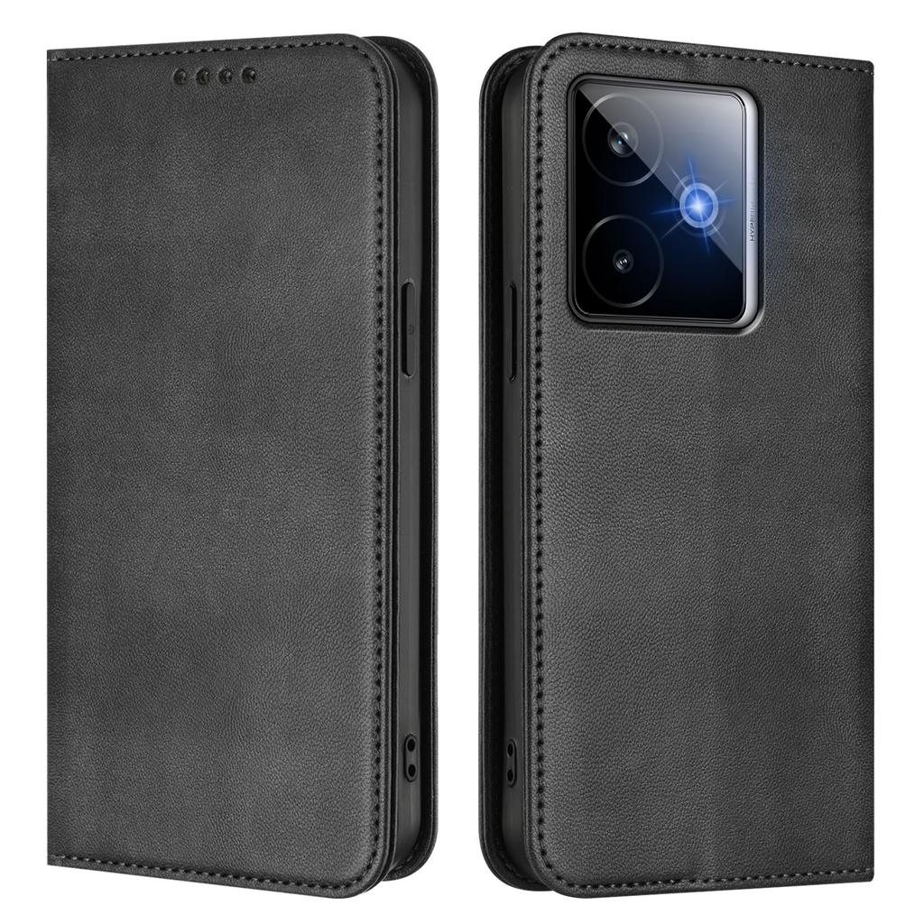 Dla Realme GT7 Pro Racing 5G Etui Portfelowe Tekstura Retro Blokowanie RFID Skórzany Pokrowiec na Telefon