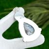 Pear Natural Ocean Jasper Daughter Engagement Wedding Pendant Sterling Silver